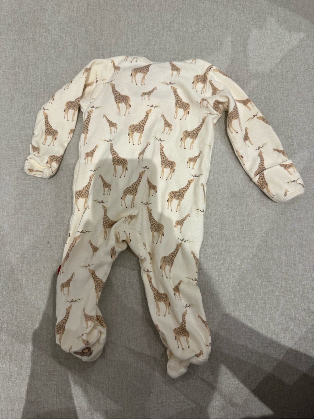 Magnetic Me Giraffe Print Onesie - Picture 3 of 5